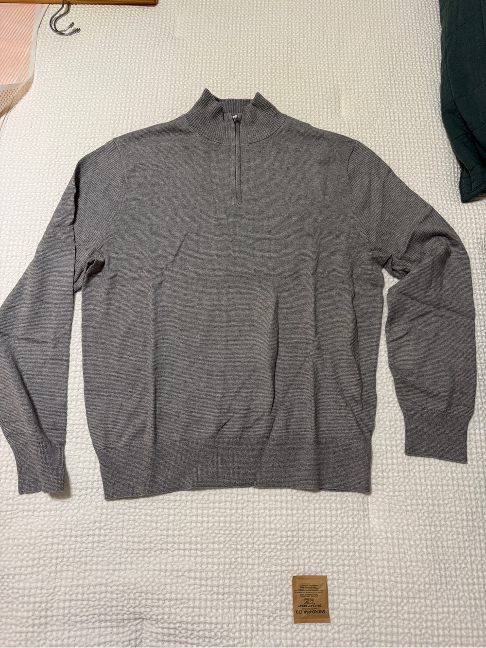 Bonobos Men's Cotton Cashmere Half-Zip Mock Neck Sweater